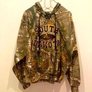 South Dakota Camouflage Hoodie Size M